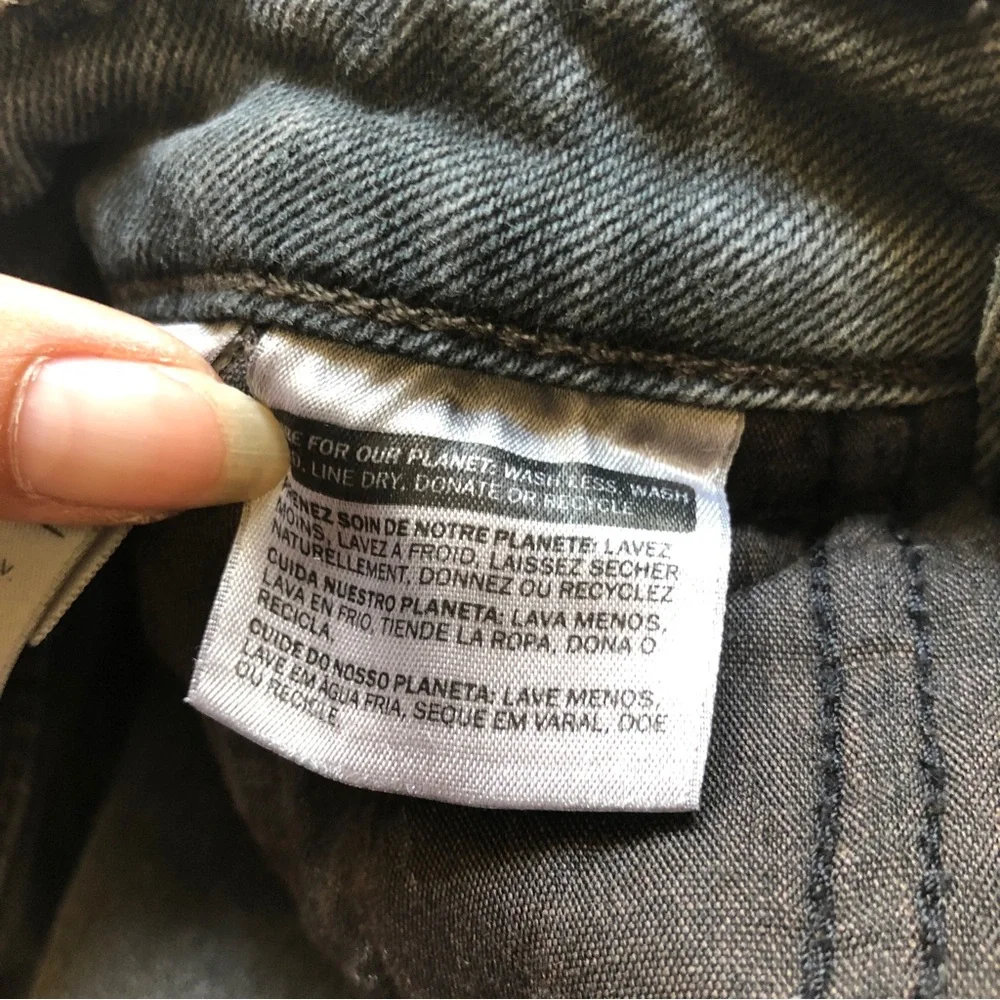 Levi's Vintage 721 High Rise Grey Skinny Jean Orange Tab Size 25 - Picture 8 of 11